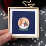 Enamel Christmas Tree And Snowflake Earrings, thumbnail 2 of 5