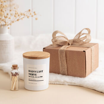 Funny Scented Soy Wax Candle Gift Set For Dad, 10 of 10