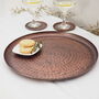 Antique Copper Tray Round, thumbnail 3 of 5