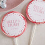 Personalised Polka Dot Wedding Favour Giant Lollipops, thumbnail 2 of 4