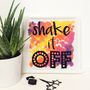 'Shake It Off' Modern Cross Stitch Kit, thumbnail 4 of 5