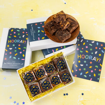 'Hooray!' Luxury Brownie Gift, 3 of 4