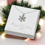 Vintage Style Snowflake Necklace, thumbnail 1 of 5