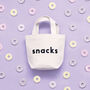 'Snacks' Little Canvas Bag, thumbnail 1 of 5