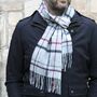 Merino Lambswool Check Scarf Collection, thumbnail 5 of 12