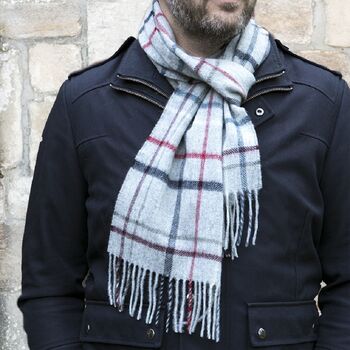 Merino Lambswool Check Scarf Collection, 5 of 12