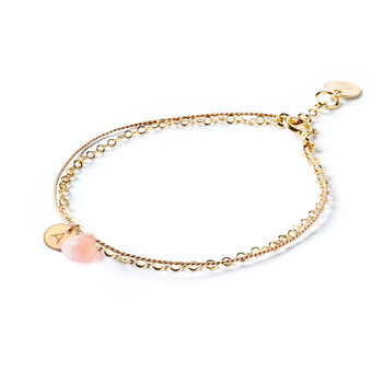 October Opal Gold And Silk Birthstone Bracelet, 4 of 6