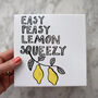 Easy Peasy Lemon Squeezy Ceramic Tile, thumbnail 2 of 5