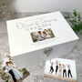 Personalised Luxury White Wedding Photo Keepsake Memory Box, thumbnail 1 of 8