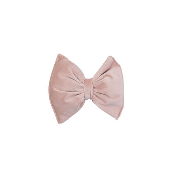 Luxury Small Christmas Bow In Pink Blush Velvet, 3 of 4