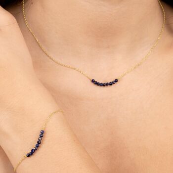 Blue Lapis Beads Necklace, 3 of 5
