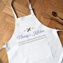 Personalised Nanny's Kitchen Apron Christmas Gift For Nanna, thumbnail 3 of 3