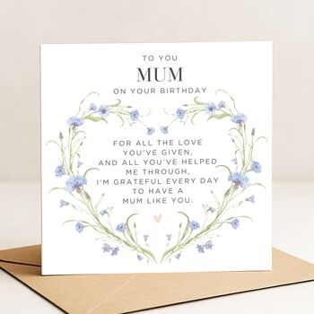 Heartfelt Birthday Card For Special Mum, 2 of 7