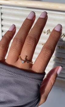 Gold Plated Constellation Star Sign Rings, 2 of 12