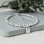 Maisie, Sterling Silver Initial Bracelet, thumbnail 1 of 4