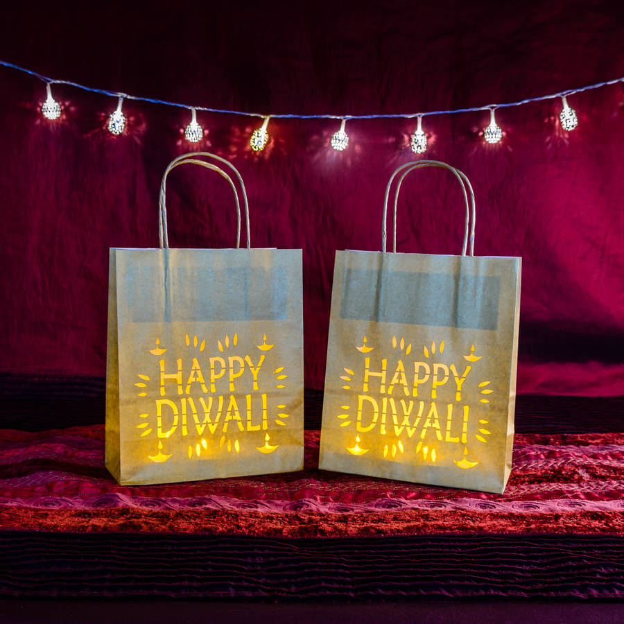 happy diwali paper lanterns by baloolah bunting