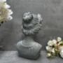 26cm Grey Female Bust Statue Modern Lady Head Statue, thumbnail 2 of 12