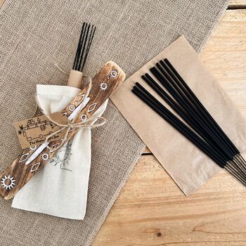 Dark Jasmine And Patchouli Hand Dipped Incense Sticks, 5 of 12