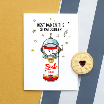 'Best Dad' Beer Card For Dad, 2 of 3