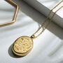 Personalised 18 K Gold Plated Large Scroll Oval Locket, thumbnail 1 of 11