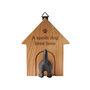 Oak Dog Hook 'A Spoilt Dog Lives Here' | Pet Accessory | Homeware | Pet Room, thumbnail 3 of 3