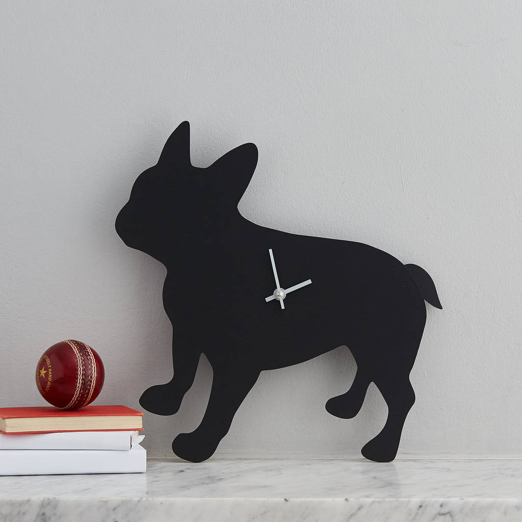 French Bulldog Clock With Wagging Tail, 1 of 3