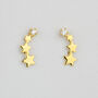 Sterling Silver Star Ear Climber Stud Earrings, thumbnail 3 of 8