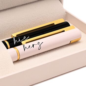 'His And Hers' Pen Gift Set For Couples, 4 of 6