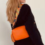 Orange Leather Cross Body Bag And Orange Camo Strap, thumbnail 7 of 10