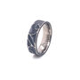 Personalised Titanium Ring With Carved Wave Detail, thumbnail 1 of 8