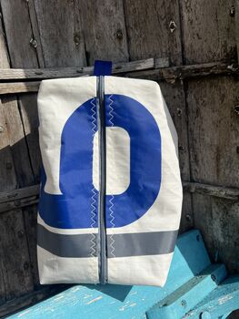 Large Recycled Sailcloth Wash Bag, 5 of 5
