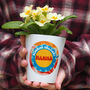Personalised Marbled Floral Plant Pot For Her, thumbnail 1 of 2