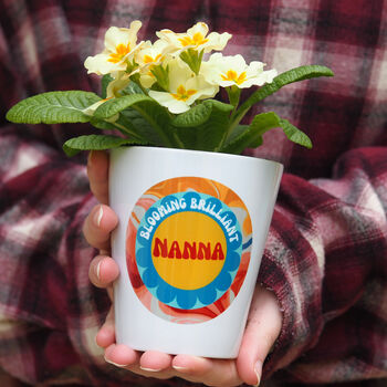 Personalised Marbled Floral Mother's Day Flower Pot, 2 of 3