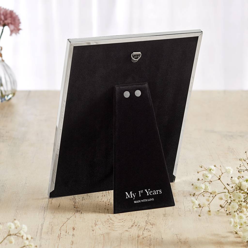 Personalised Silver Plated Baby Girl Photo Frame By My 1st Years