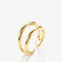 Adjustable Ring In 18k Gold, Women's Minimalist Jewellery, thumbnail 2 of 5