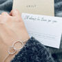 Silver Rings Bracelet. Always There For You, thumbnail 3 of 6