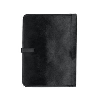 Black Pony Hair Leather A4 Document Holder, 5 of 7