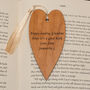 Personalised Heart Wooden Bookmark, thumbnail 1 of 2