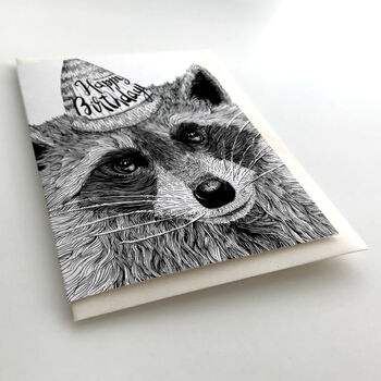 Birthday Raccoon Card, 4 of 6