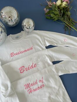 Wedding Party Heart Sleeve Sweater, 2 of 3