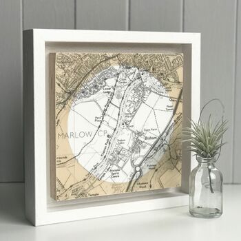 Personalised Map With White Circle Background, 6 of 10