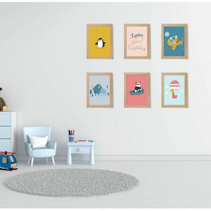 Personalised Adventurer Animal Children's Art Prints By Made By Paatch