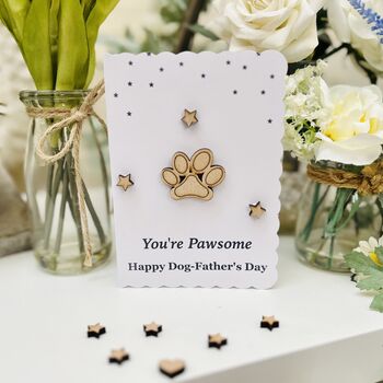 Pawsome Father's Day Card For Dog Dad Or Grandad, 2 of 2