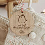 First Christmas Engaged Wooden Tree Bauble, thumbnail 5 of 6