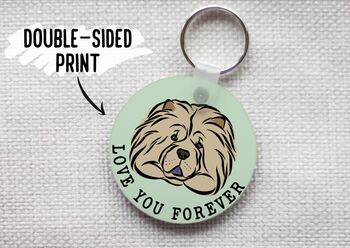 Personalised Chow Chow Keyring, 4 of 6