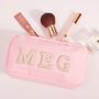 Personalised Cosmetic Make Up Bags With Glitter Letters, thumbnail 2 of 12
