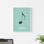 Quaver Note Print | Music Theory Poster, thumbnail 5 of 10