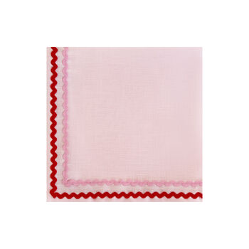 Pink And Red Ric Rac Napkins, 2 of 5