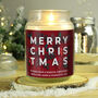 Personalised Merry Christmas Candle, thumbnail 4 of 8