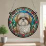 Lhasa Apso Stained Glass Effect Suncatcher, thumbnail 6 of 6